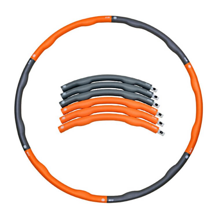 Weighted Fitness Hula Hoop WH-021 orange&grey